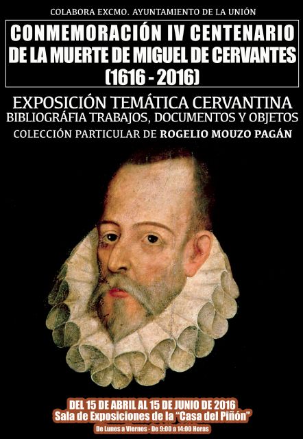 Cultura conmemmora el IV centenario de la muerte de Miguel de Cervantes