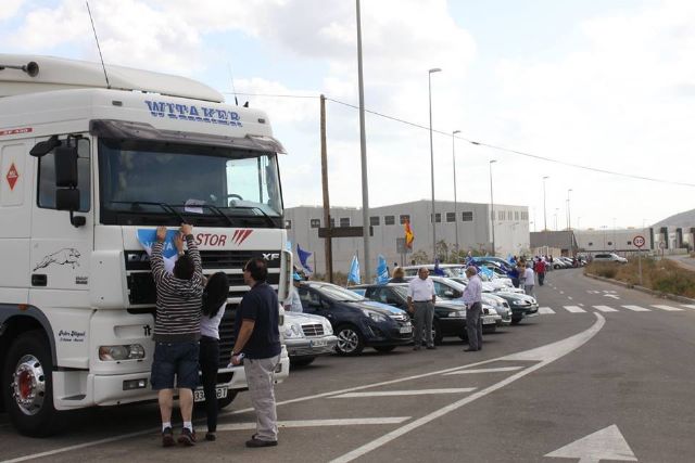 Espectacular caravana electoral del Partido Popular de La Unión