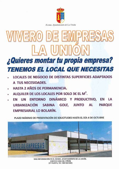 Ampliado el plazo para el Vivero de Empresas