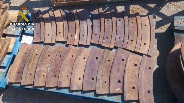 La Guardia Civil recupera nueve toneladas de material metálico declarado como BIC