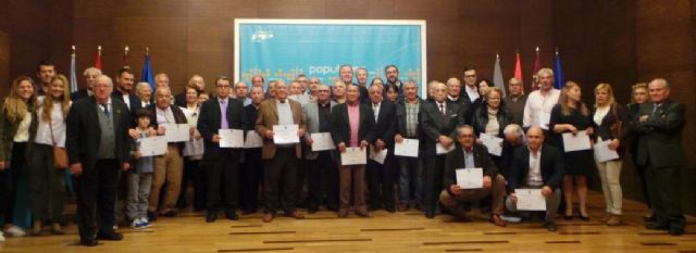 El partido popular de La Unión rinde homenaje a sus 'militantes ejemplares'