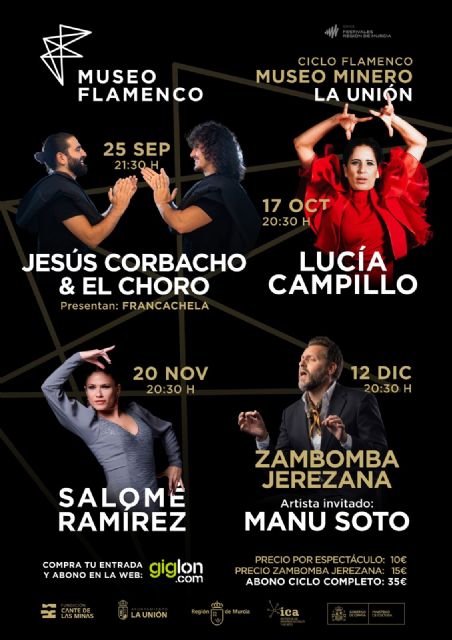 El museo minero de La Unión acoge un nuevo ciclo flamenco con cuatro espectáculos entre septiembre y diciembre