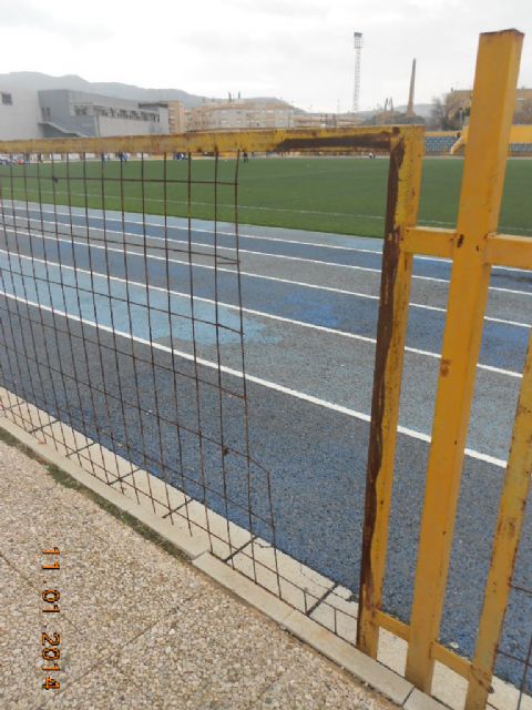 PSOE de La Unión denuncia el lamentable estado de algunas instalaciones deportivas del municipio por la dejadez del Equipo de Gobierno del PP