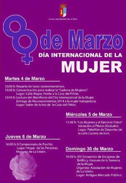 Presentados los actos del Día Internacional de la Mujer 2014 en La Unión