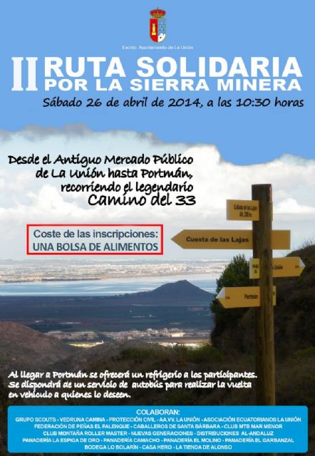 Mañana es la ruta senderista solidaria a Portmán