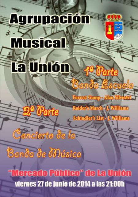 Concierto de la agrupación musical 'La Unión' para celebrar el fin de curso
