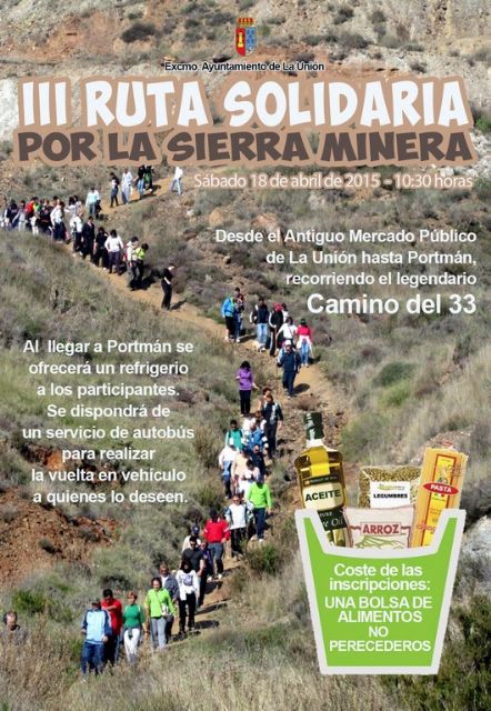 Este sábado: Ruta solidaria por la Sierra Minera