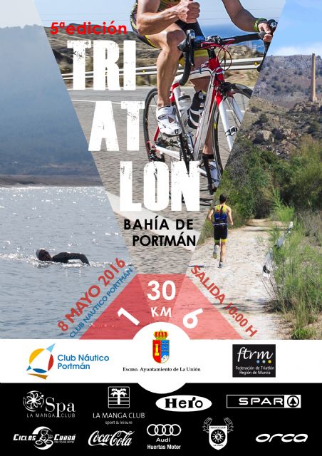 Presentada la 5ª edición del triatlon 'Bahía de Portman'