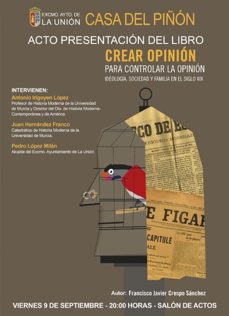Francisco Javier Crespo presentará su libro 'Crear opinión para controlar la opinión'