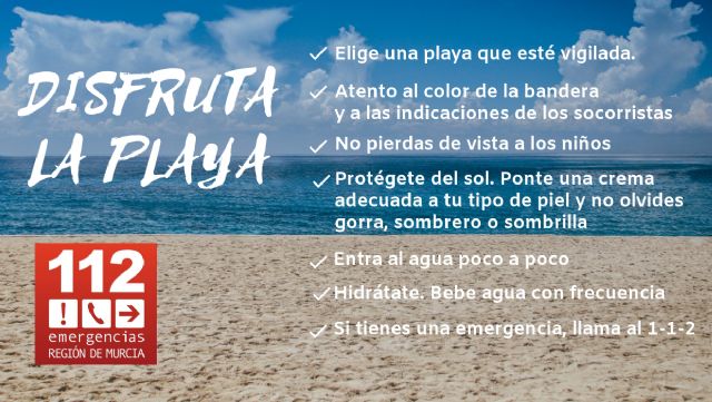 Los puestos de vigilancia de playas del Plan Copla han abierto hoy sábado, 31, con bandera amarilla en 2 playas de La Unión