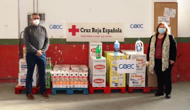 COEC entrega más de 600 kilos de productos a Cruz Roja de La Unión